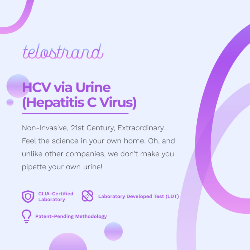 Telostrand Viral's HCV via Urine. Call 201-944-4096 to order. We are here to help you with your accessibility needs!