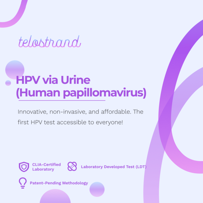 HPV via Urine - Telostrand's Scientific Innovation. Order online today - if you need assistance, call 201-944-4069. Someone there can assist you with your accessibility needs.